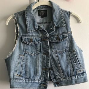 denim jean vest